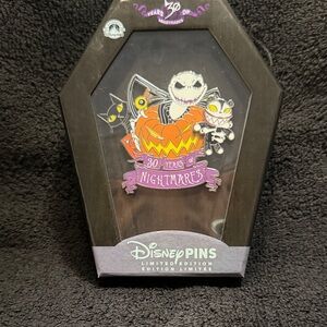 Disney Nightmare Celebration Pin Set - Orange, Purple, Black